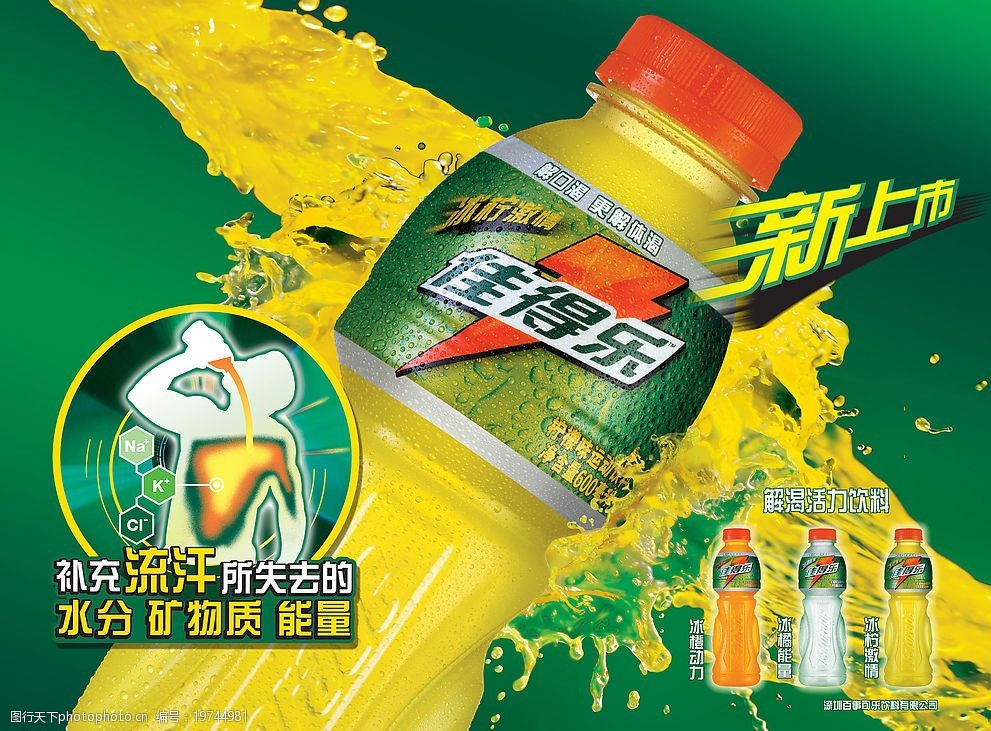 佳得樂，時(shí)刻為你解渴加油！